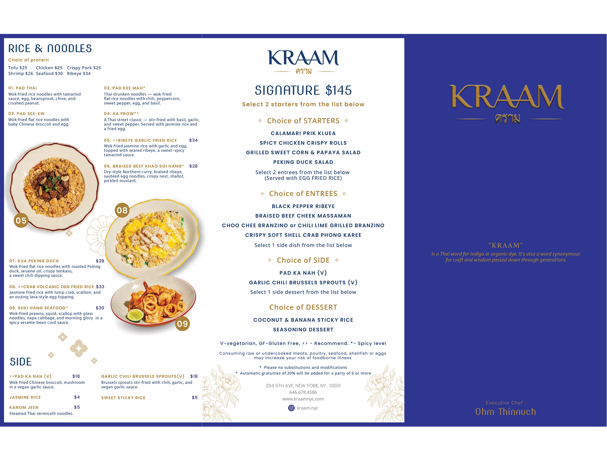 KRAAM Menu 1